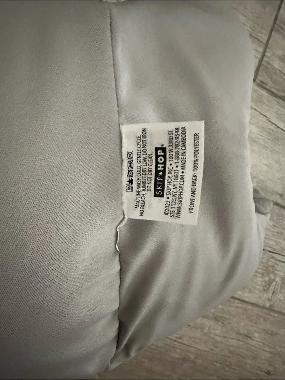 Skip Hop Gray Infant Bath Support Cushion